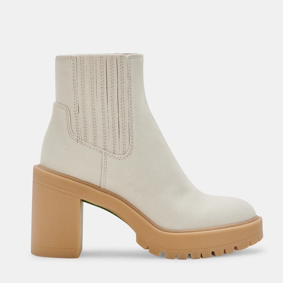 Dolce Vita Caster H2O Booties in Ivory Leather - Picture 4 of 4